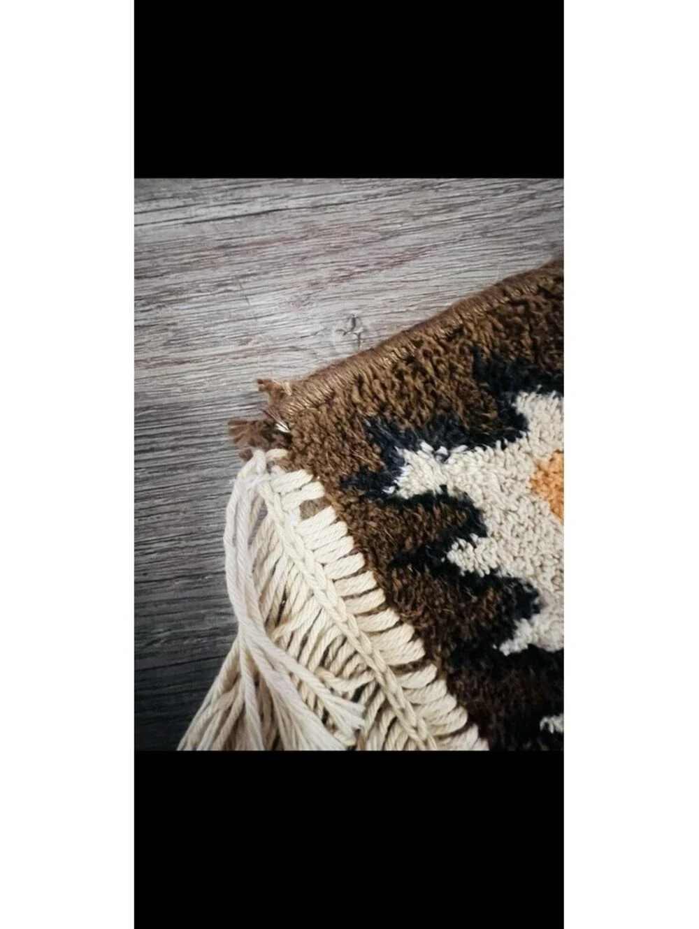 Vintage Native American Navajo Area Rug 57” By 28.5”